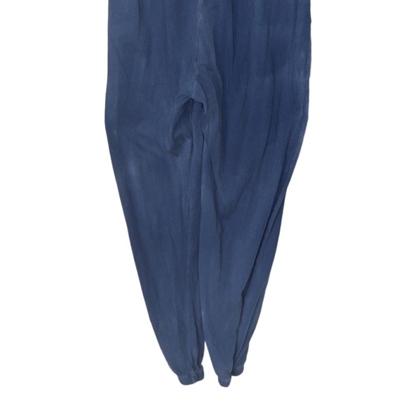 Raquel Allegra Blue Tie Dye Classic Jersey Danielle Utility Jumpsuit - M - Picture 10 of 13